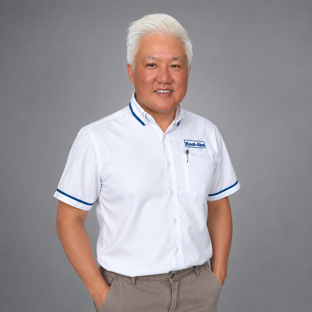 Portrait of Sifu White, Kool Aire automotive air-conditioning specialist
